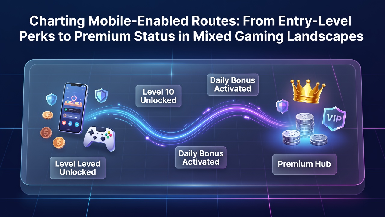 Mobile app interface showing entry-level bonus offers transitioning across slots, live casino, and sports betting sections